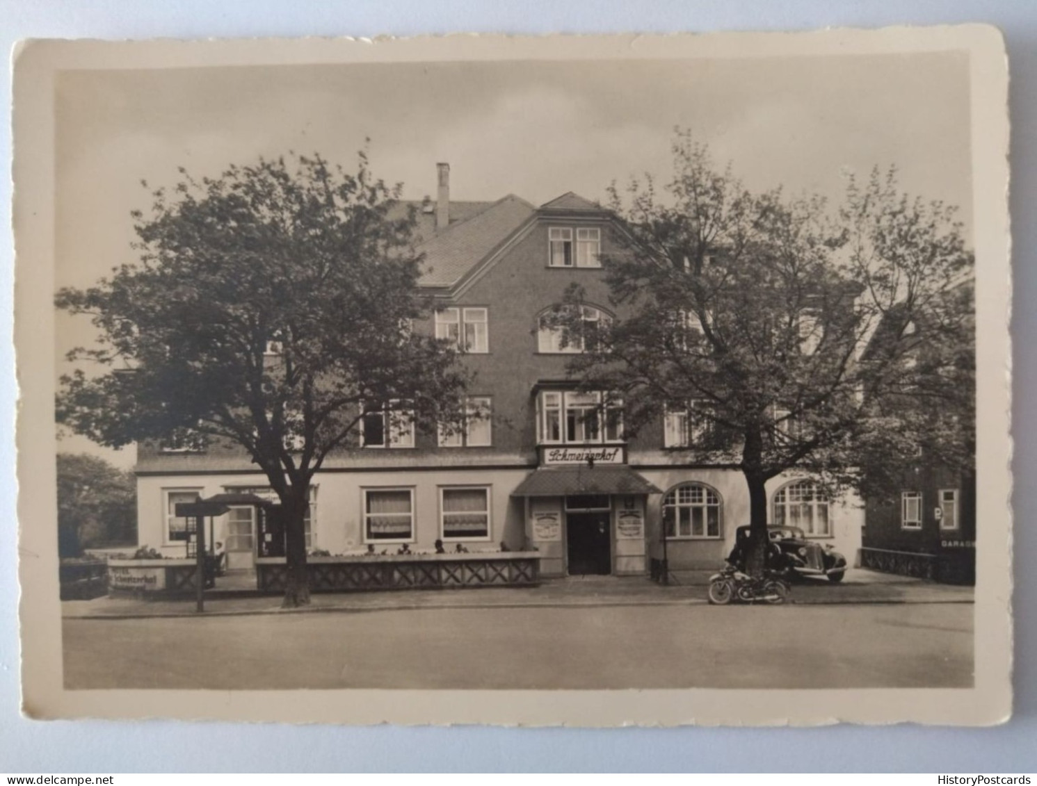 Oberhof In Thüringen, Hotel Kurhaus Schweizerhof, Altes Auto+Motorrad, 1940 - Oberhof