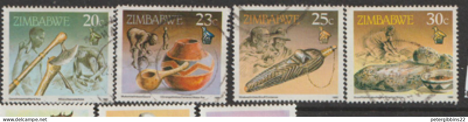 Zimbabwe  1990 Artefacts Various Values Fine Used - Zimbabwe (1980-...)