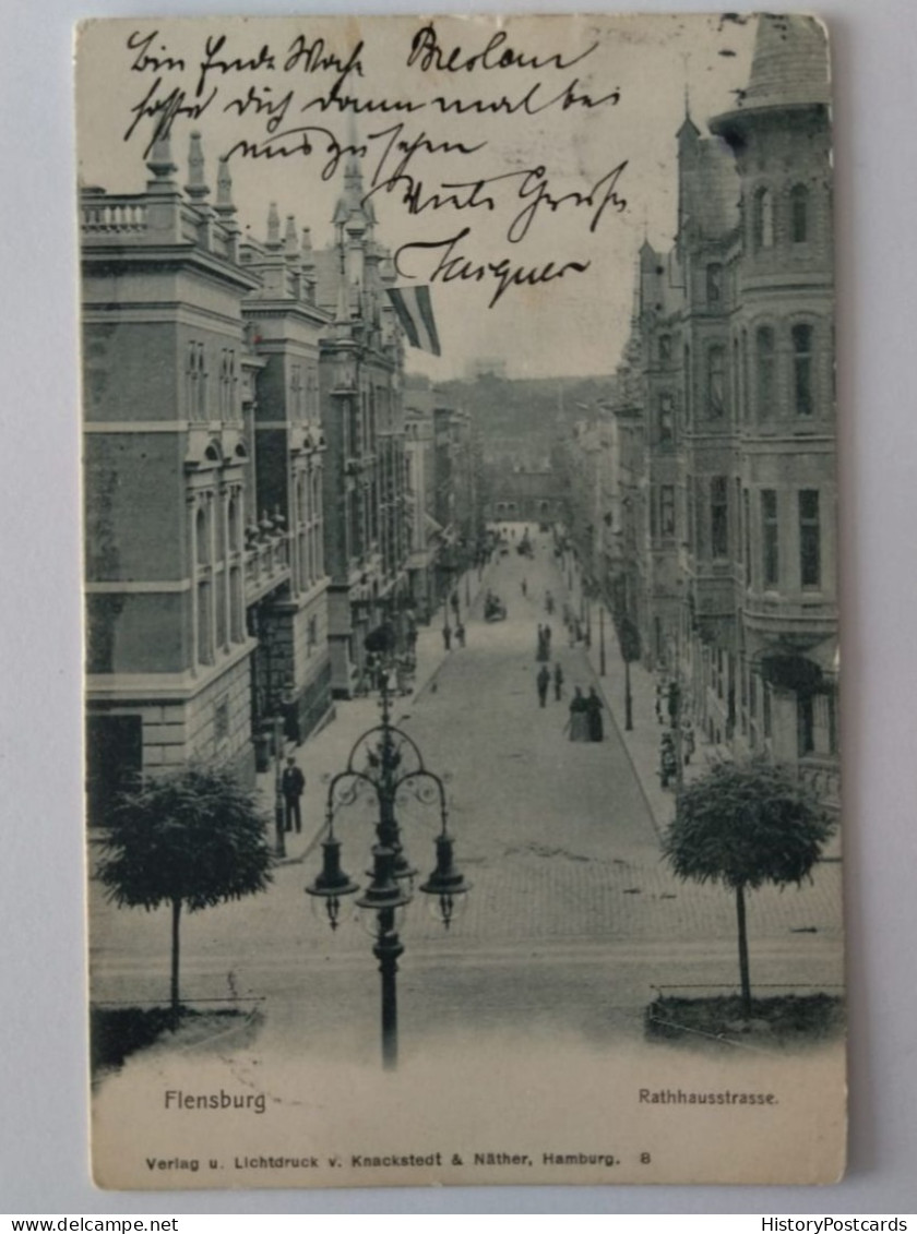 Flensburg, Rathhaustrasse, 1902 - Flensburg