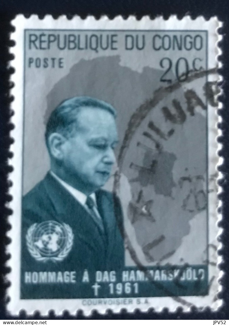 République Du Congo - C3/37 - 1962 - (°)used - Michel 84 - Hommage Aan Dag Hammarskjöld - Oblitérés