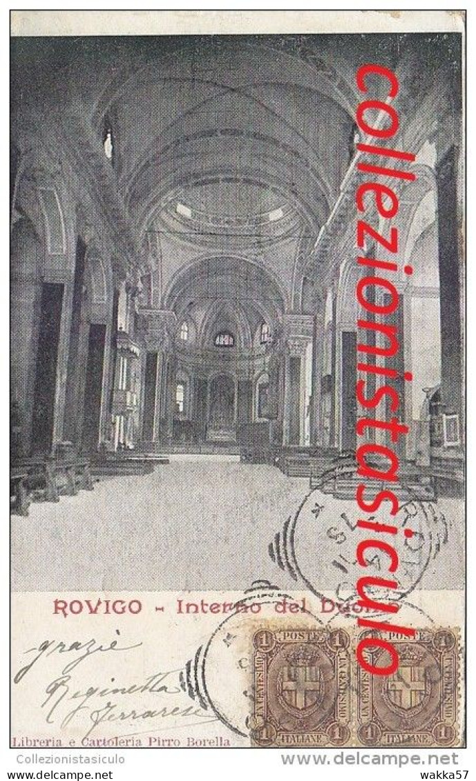 C-820- Rovigo Interno Del Duomo - F.p. Vg. 1901 - Rovigo