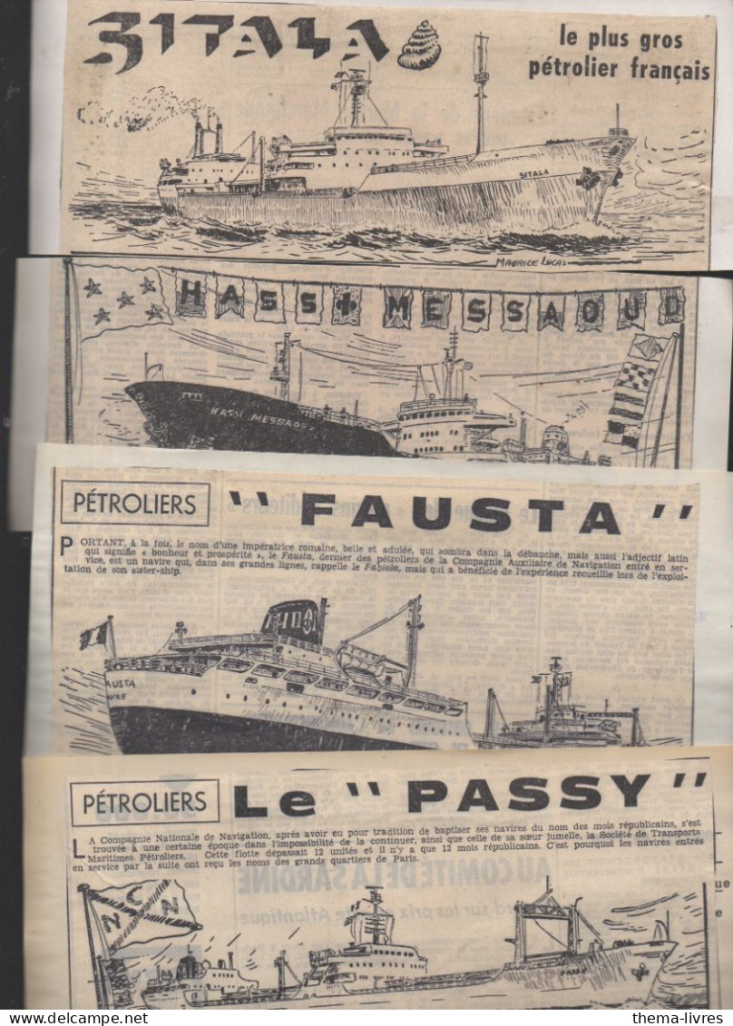 Lot De10 Coupures De Presse Montrant Des Bateaux Dessinés   (PPP46049) - Sonstige & Ohne Zuordnung