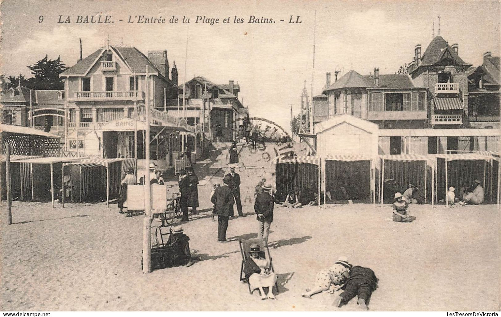 FRANCE - La Baule - L'entrée De La Plage Et Les Bains - Carte Postale Ancienne - La Baule-Escoublac