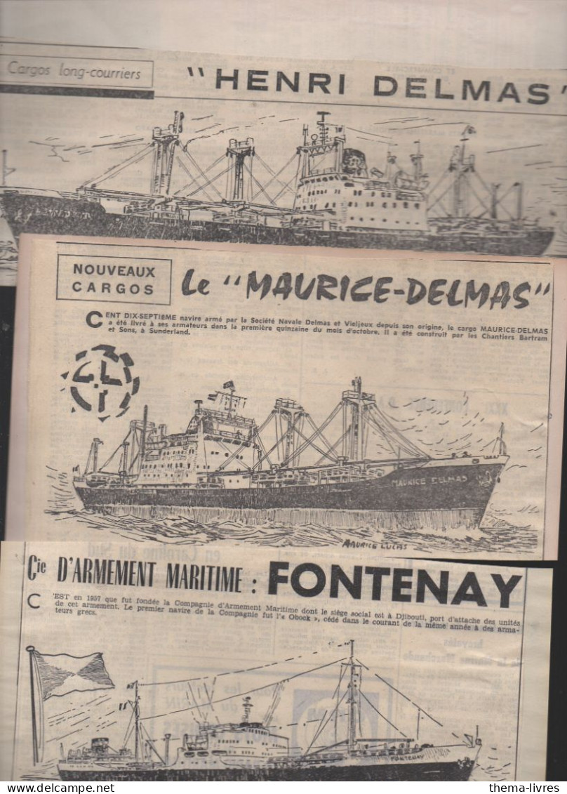 Lot De10  Coupures De Presse Montrant Des Bateaux Dessinés   (PPP46050) - Autres & Non Classés