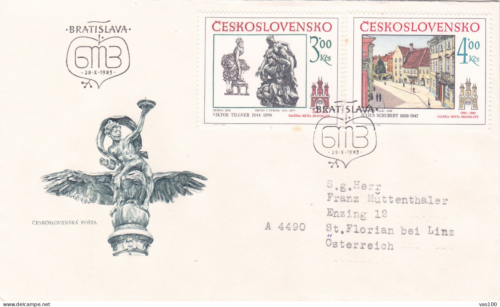 THE PAINTING COVERS   FDC    Tchécoslovaquie - Storia Postale