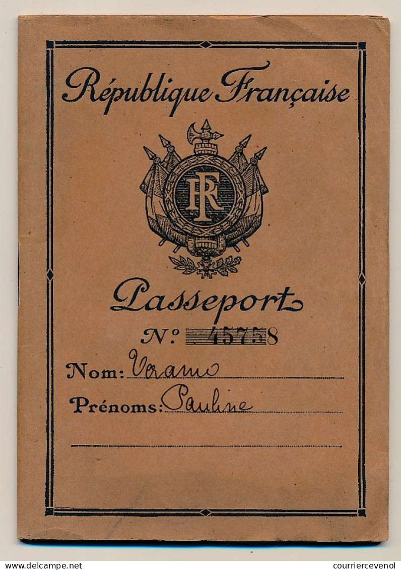 FRANCE - Passeport à L'étranger 580F Marseille B Du R - 1949 - Zonder Classificatie