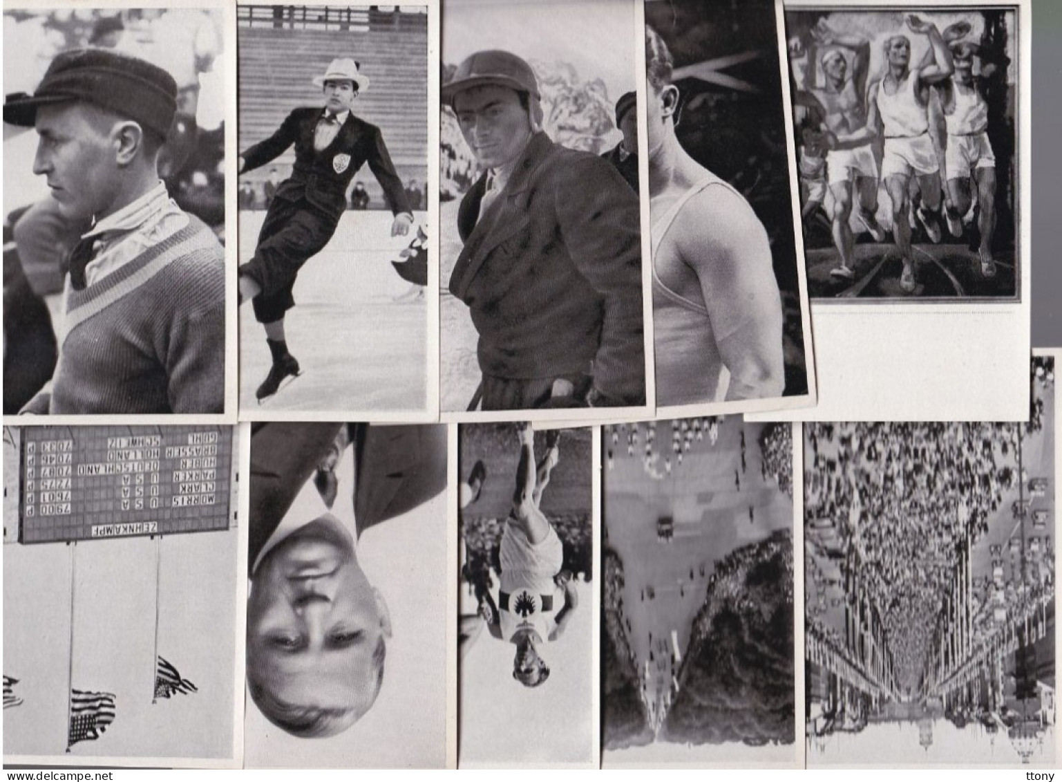 Un Lot De 33   Images  Fiches Olympiade  1936  Format   8x12cm / Sammelwerk   Numéro  13 Et 14  Toutes  Différentes - Trading-Karten