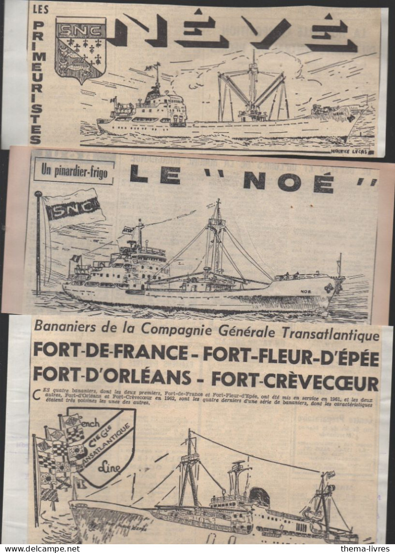 Lot De 10 Coupures De Presse Montrant Des Bateaux Dessinés   (PPP46052) - Andere & Zonder Classificatie