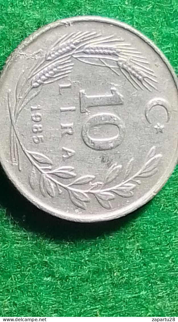 TÜRKİYE 1985--(NİKEL)        10   LİRA - Turquie