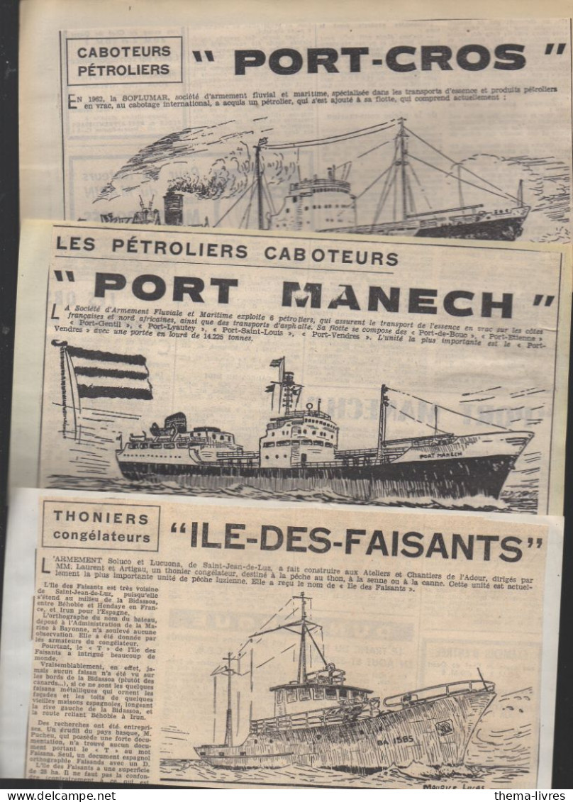 Lot De 10 Coupures De Presse Montrant Des Bateaux Dessinés   (PPP46053) - Autres & Non Classés