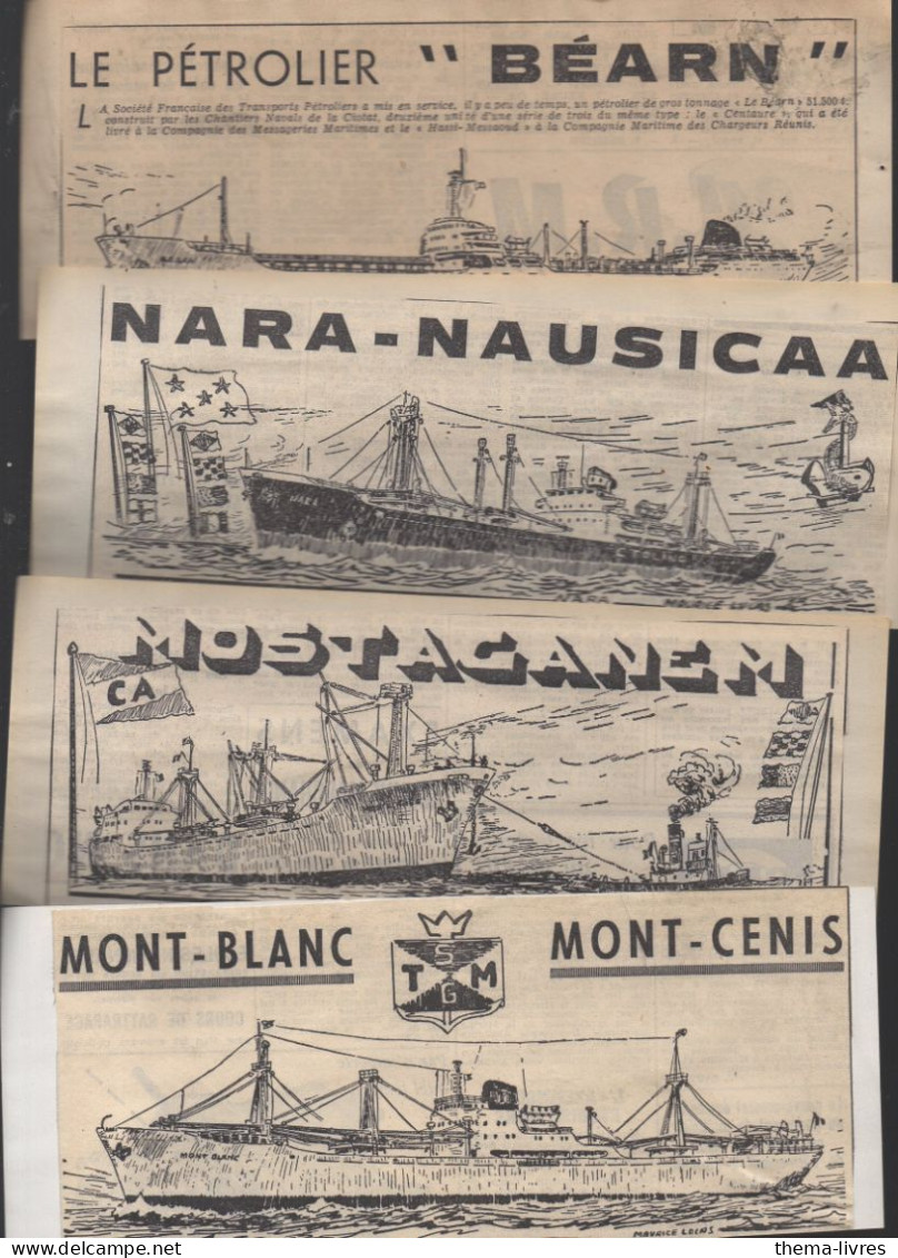 Lot De 10 Coupures De Presse Montrant Des Bateaux Dessinés   (PPP46054) - Autres & Non Classés