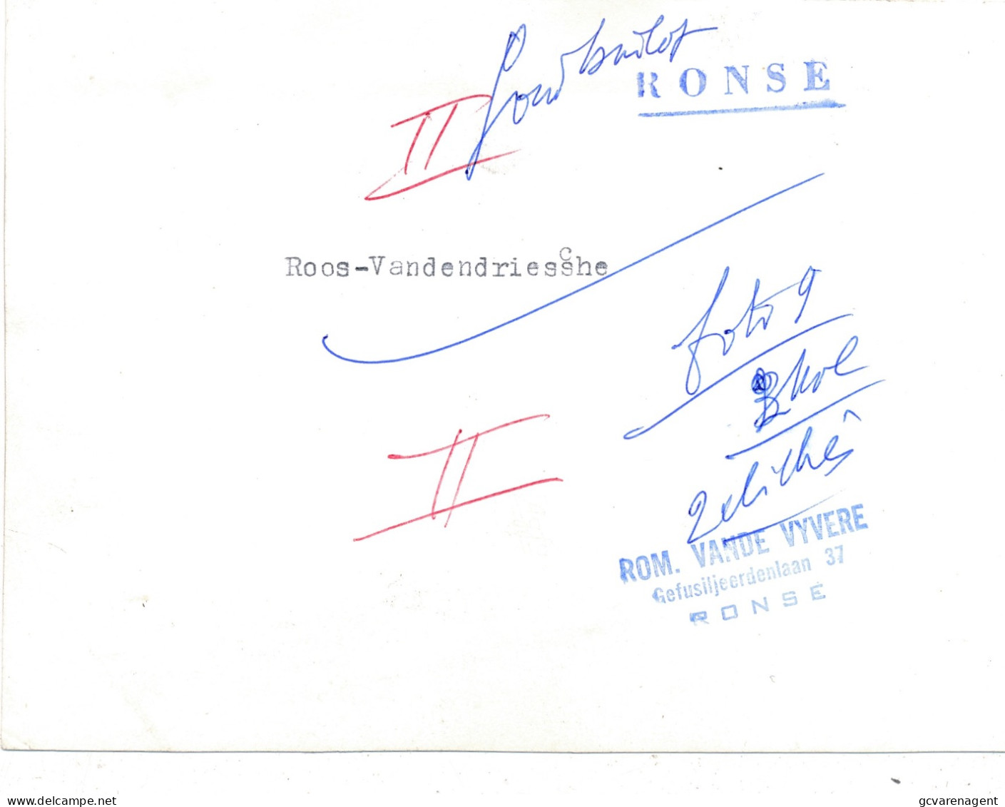 RONSE  GOUDEN BRUILOFT  ROOS - VANDENDRIESSCHE   +- 1970         FOTO  15 X 11   CM         LOOK SCANS - Renaix - Ronse