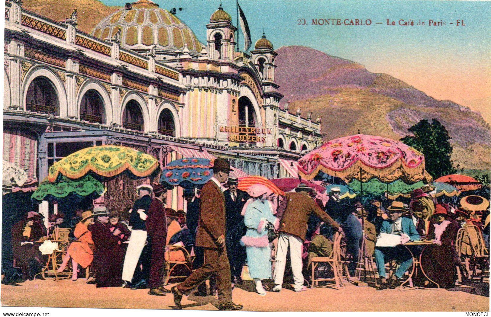 MONACO -- MONTE CARLO --  CPA -- Le Café De Paris - Wirtschaften & Restaurants