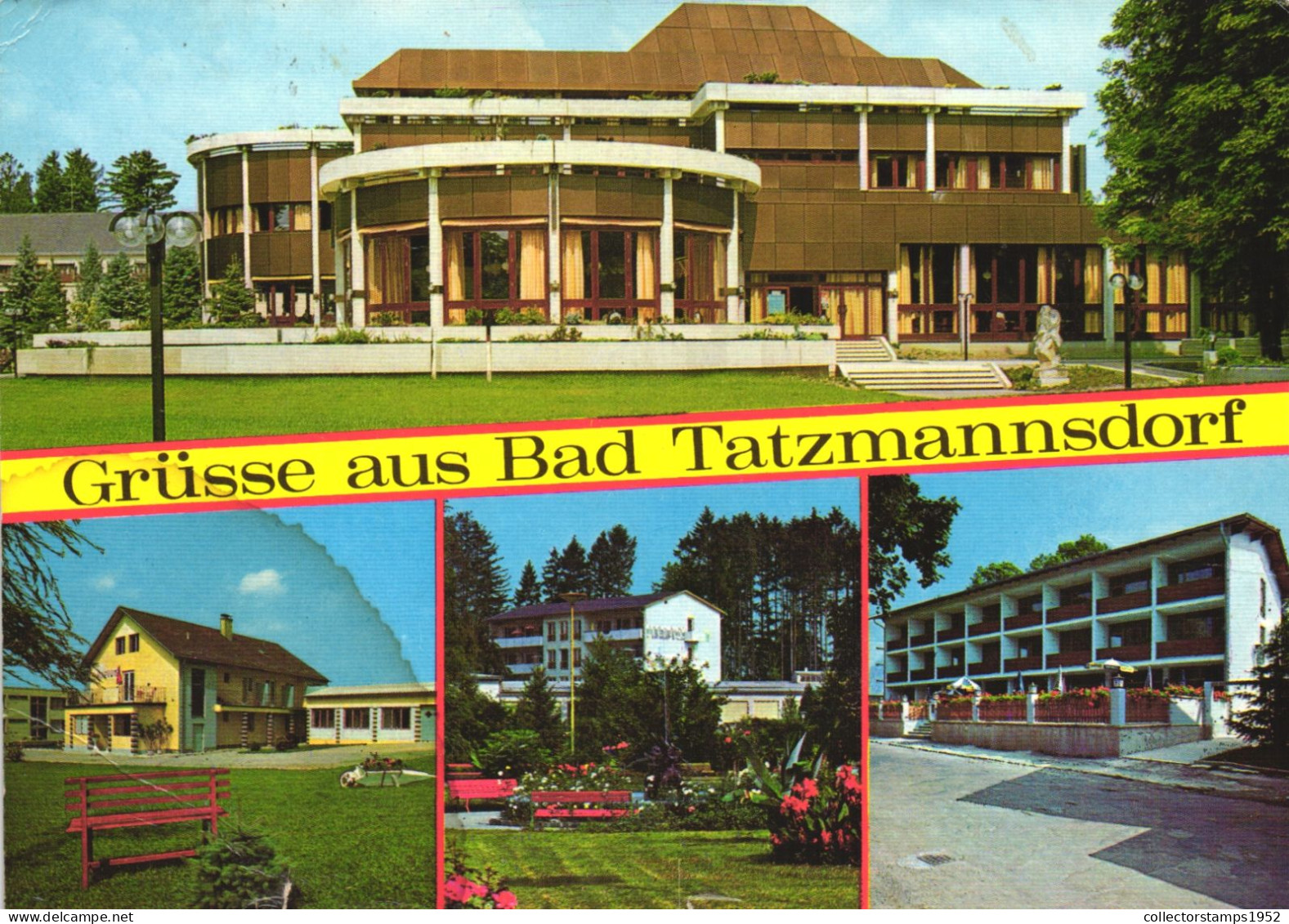 BAD TATZMANNSDORF, BURGENLAND, MULTIPLE VIEWS, ARCHITECTURE, PARK, GARDEN, GERMANY, POSTCARD - Burgenland