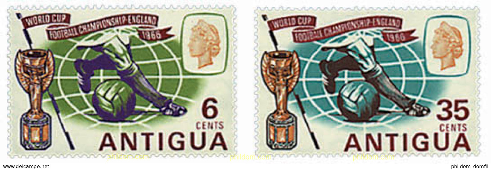 33651 MNH ANTIGUA 1966 COPA DEL MUNDO DE FUTBOL. INGLATERRA-66 - Other & Unclassified