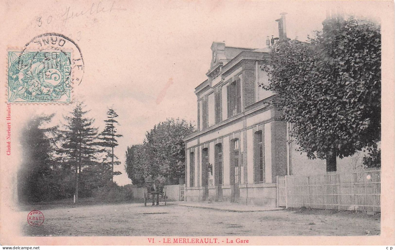 Le Merlerault - La Gare - CPA °J - Le Merlerault