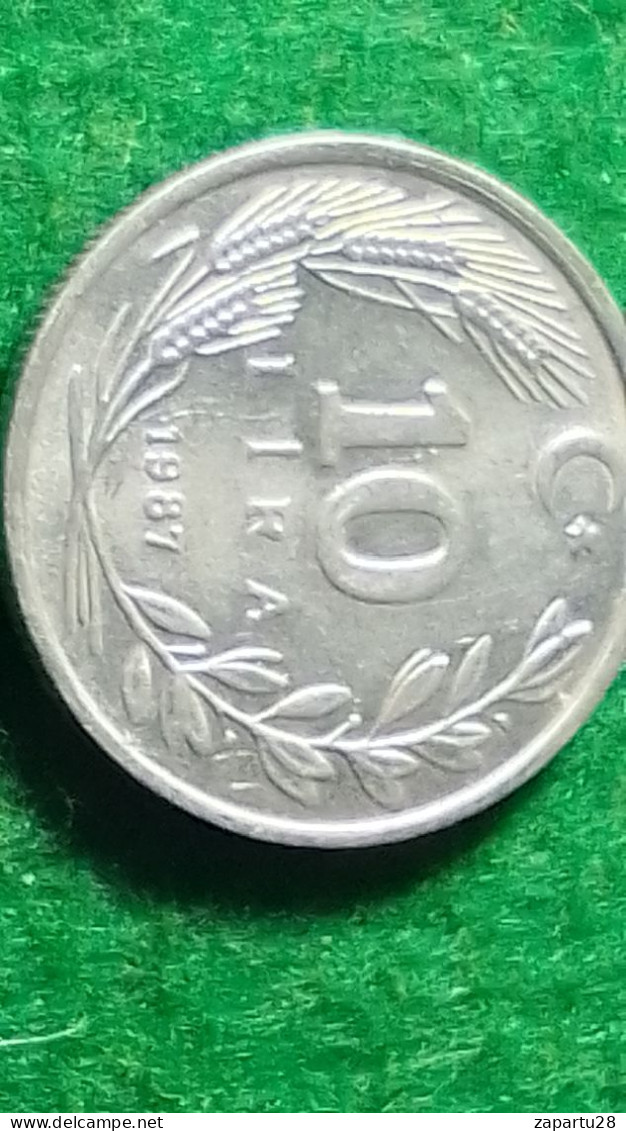 TÜRKİYE 1987--(NİKEL)        10   LİRA - Turquie