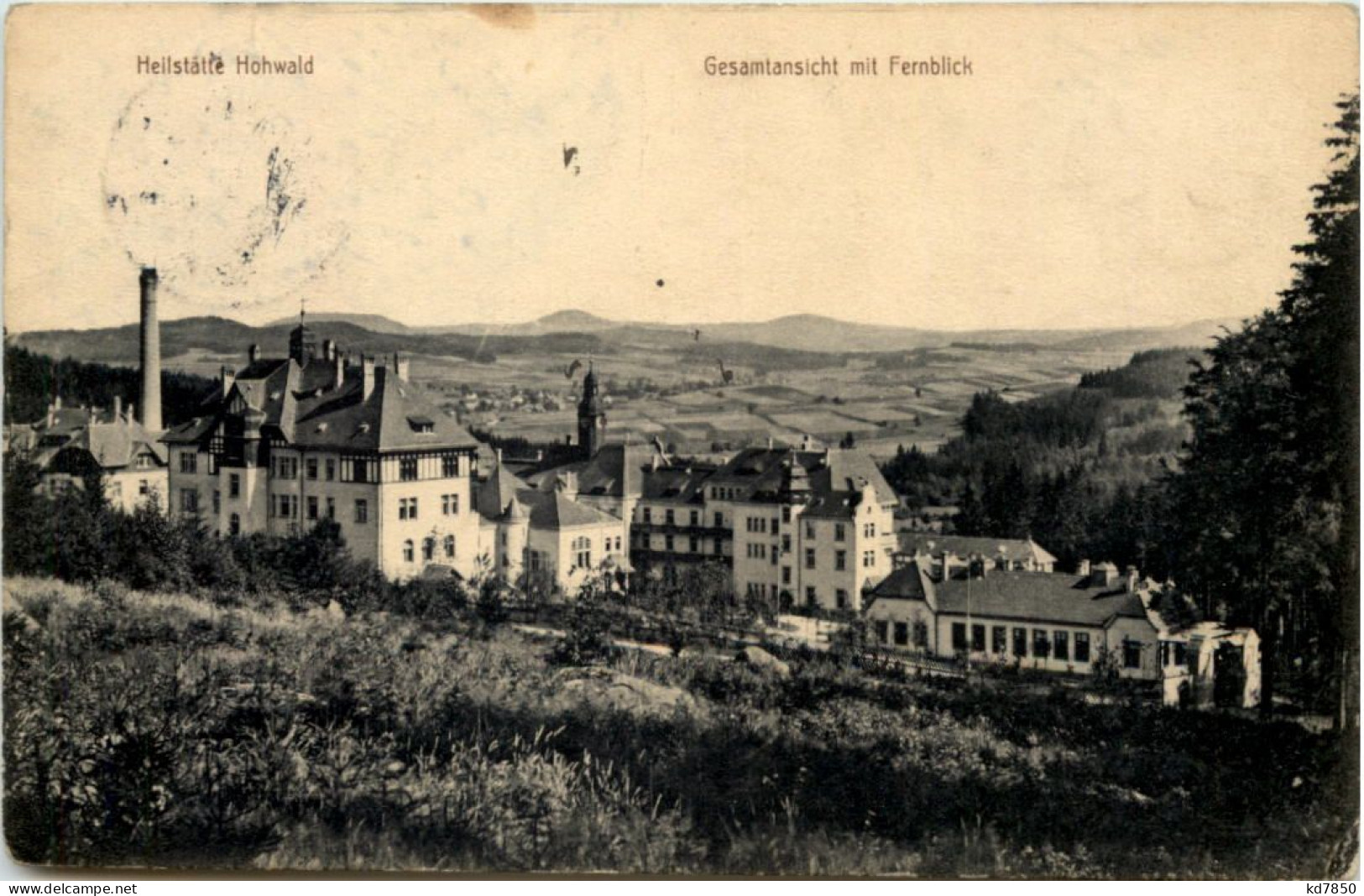 Heilstätte Hohwald, Gesamansicht Mit Fernblick - Hohwald (Sachsen)