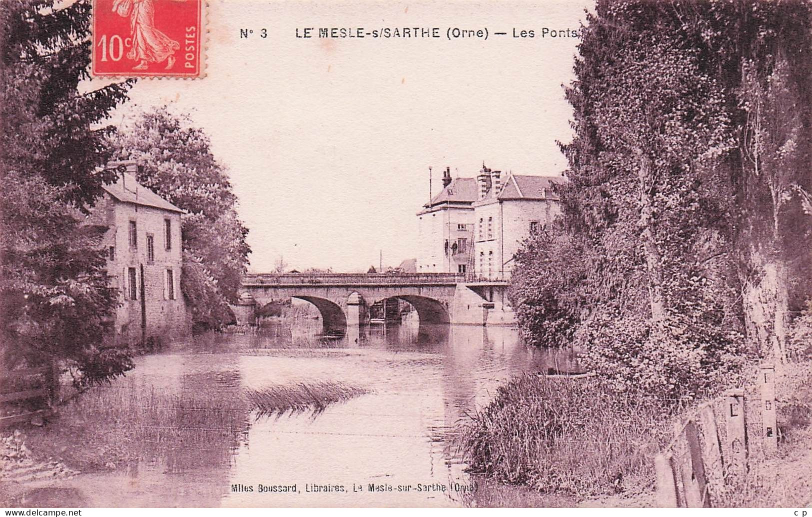 Le Mesle Sur Sarthe - Les Ponts   - CPA °J - Le Mêle-sur-Sarthe