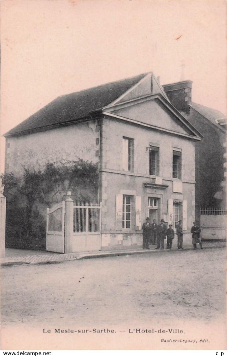 Le Mesle Sur Sarthe - L'Hotel De Ville - CPA°J - Le Mêle-sur-Sarthe