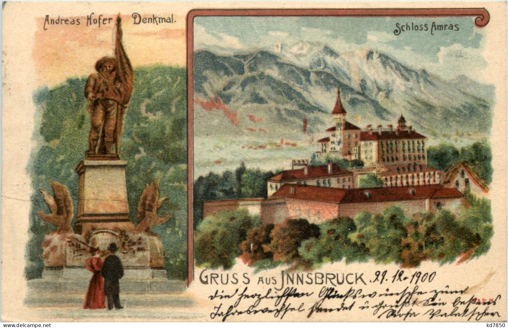 Gruss Aus Innsbruck - Litho - Imst