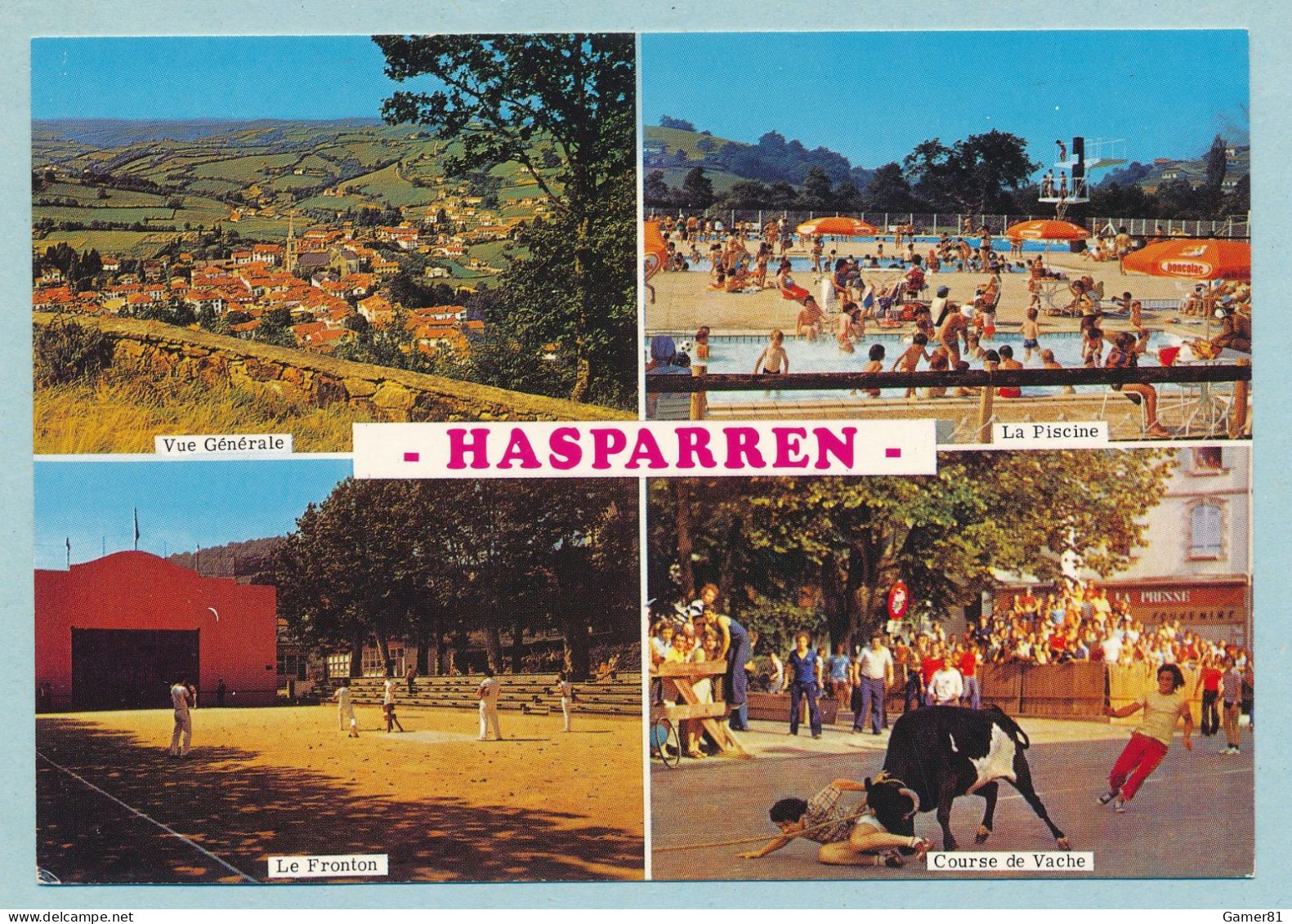 HASPARREN - Vue Générale - La Piscine - Le Fronton - Course De Vache - Multivues - Hasparren