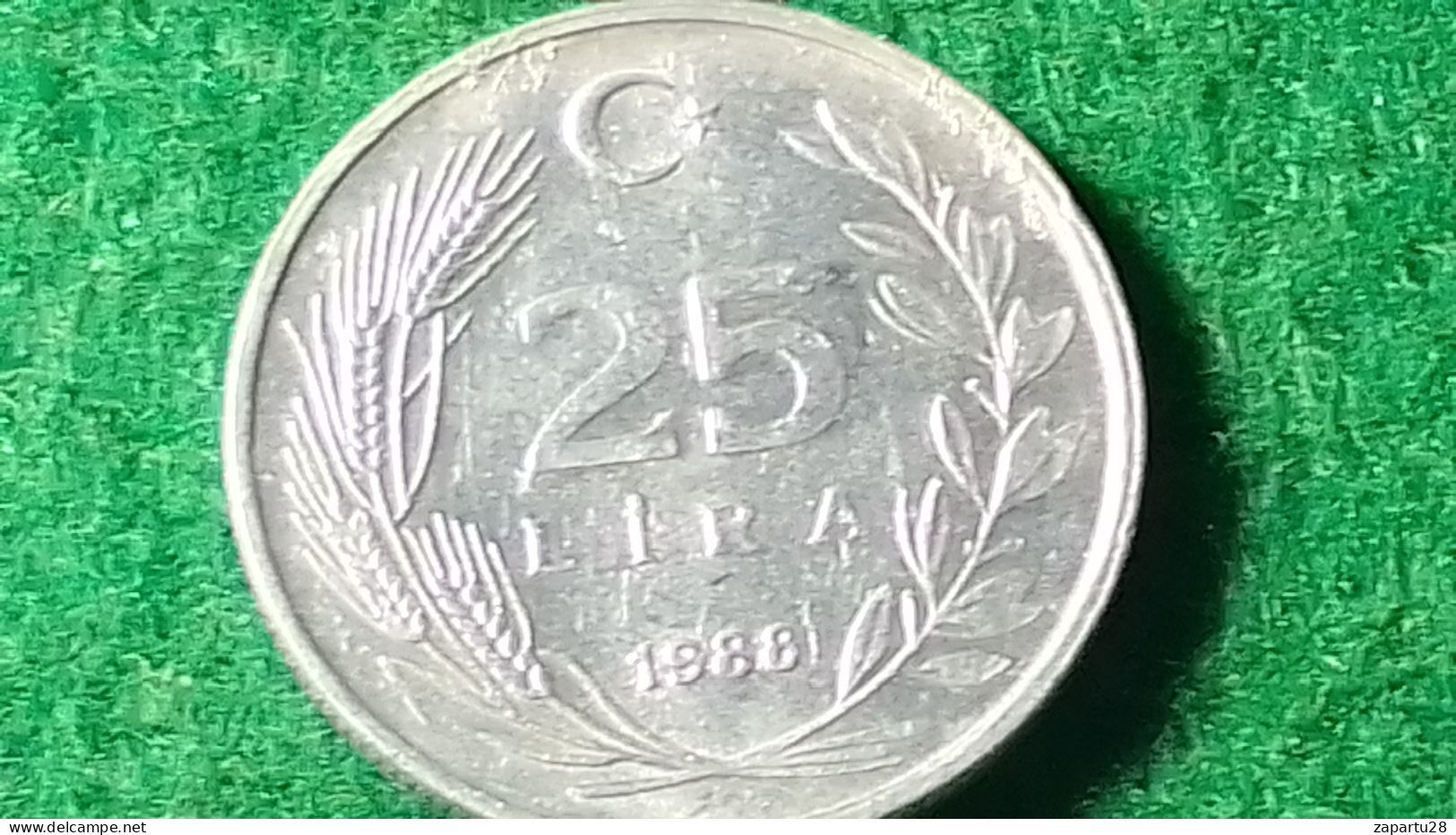 TÜRKİYE 1986--(NİKEL)        25   LİRA - Turquie