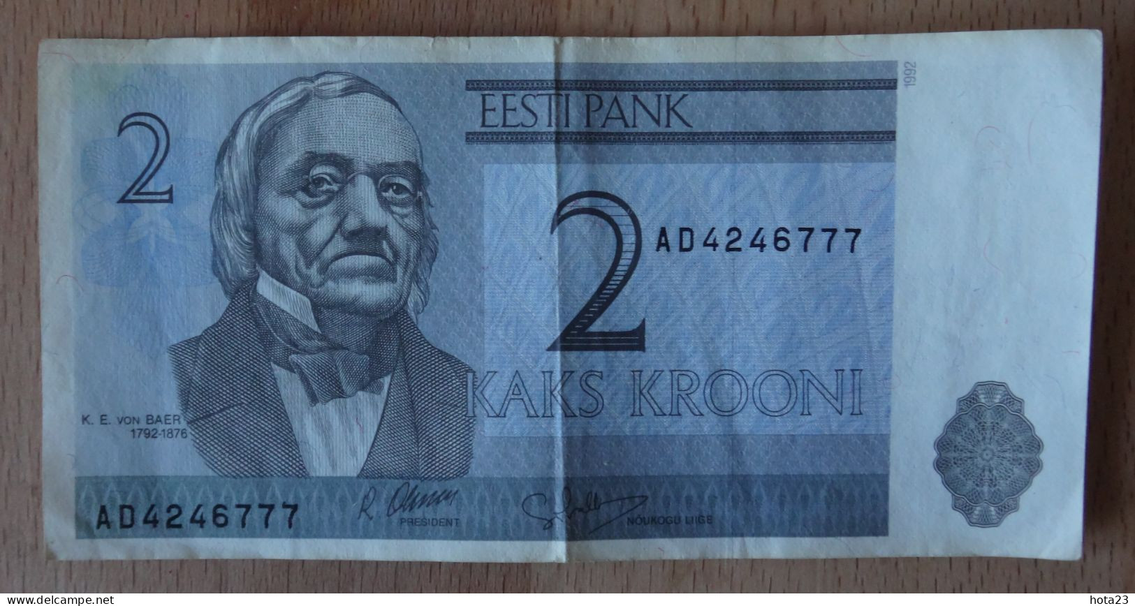 ESTONIA , Estland  2 KROONI   Banknote 1992 Circulated - Estonie