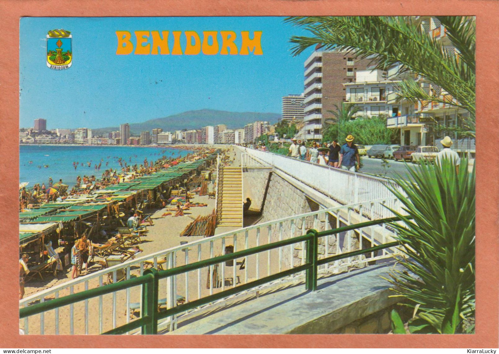 BENIDORM - COMUNIDAD VALENCIANA - ALICANTE - PLAYA DE PONIENTE - ENVOYEE A STREE - ECRITE - Alicante