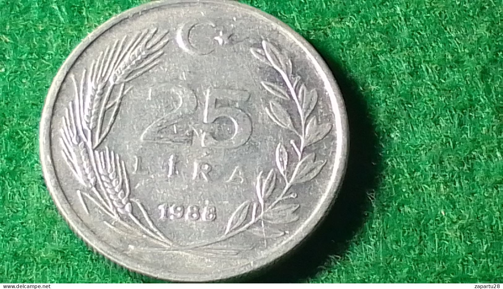 TÜRKİYE 1986--(NİKEL)        25   LİRA - Turquie