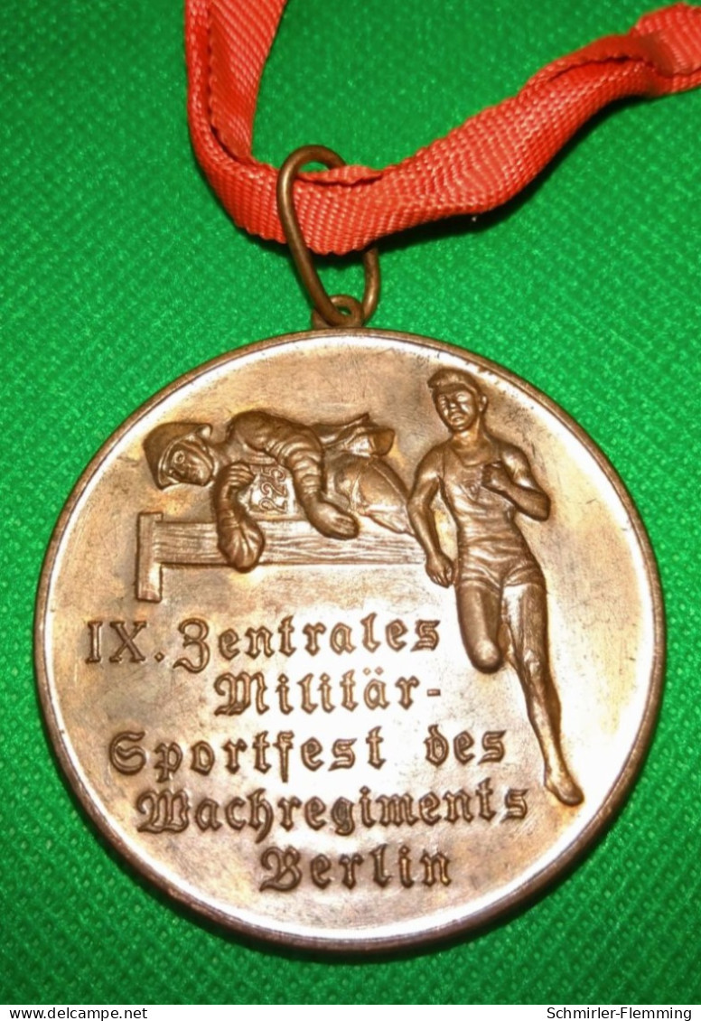 DDR Bronzemedaille IX. Zentrales Militärsportfest Des Wachregimntes Felix Dscherschinski Berlin, RARE I/II - DDR