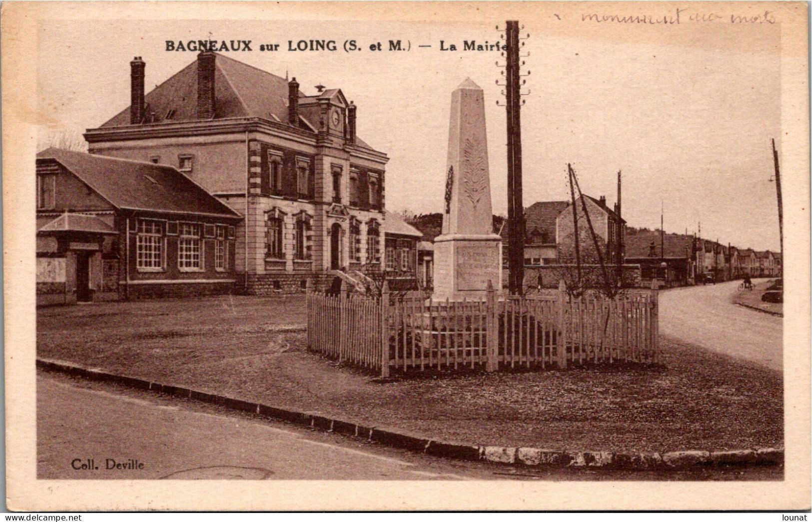 77 BAGNEAUX Sur Loing - La Mairie - Bagneaux Sur Loing