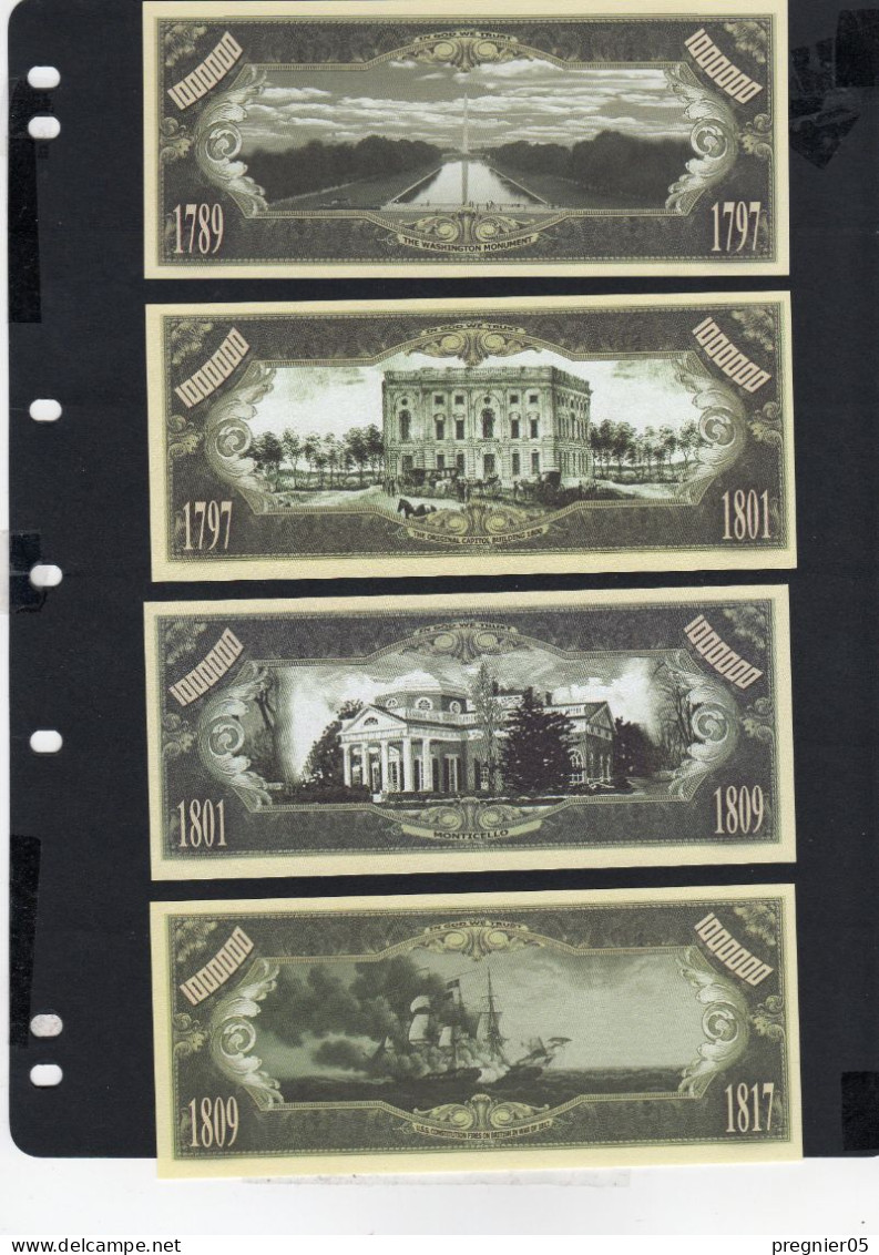 USA - Lot 19 Billets Fantaisie Série Les Présidents NEUF/UNC - Sets & Sammlungen