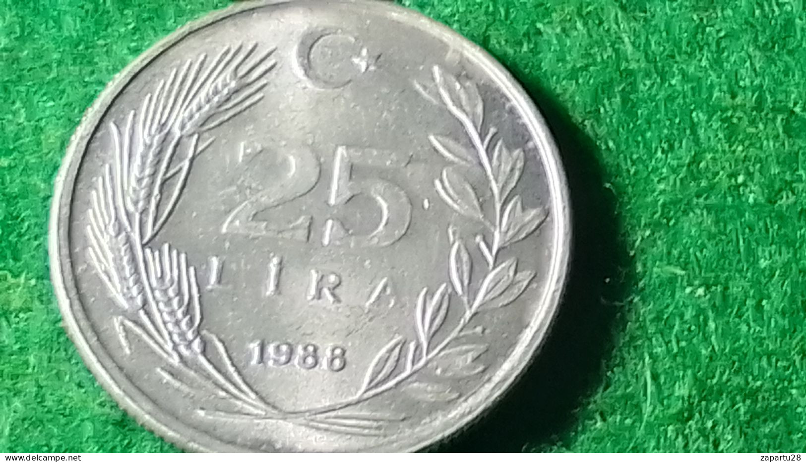 TÜRKİYE 1988--(NİKEL)        25   LİRA - Turquie