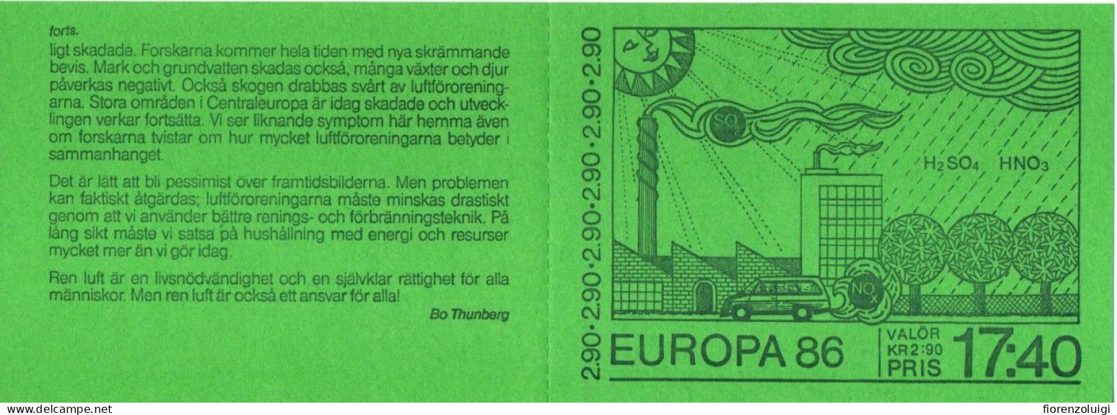 EUROPA CEPT 1986 GIRO COMPLETO LIBRETTI / BOOKLETS MNH** - 1986