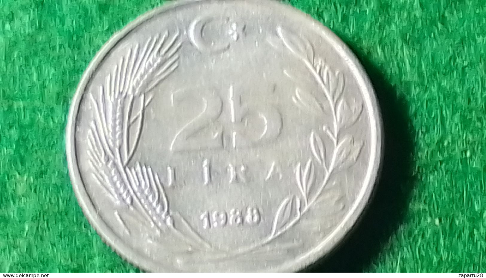 TÜRKİYE 1988--(NİKEL)        25   LİRA - Turquie