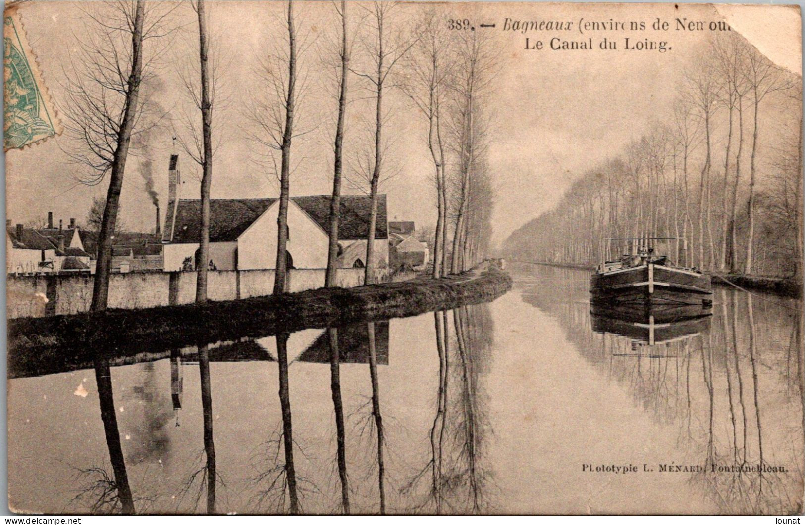 77 BAGNEAUX Sur Loing - Le Canal Du Loing (état Coin Droit) - Bagneaux Sur Loing