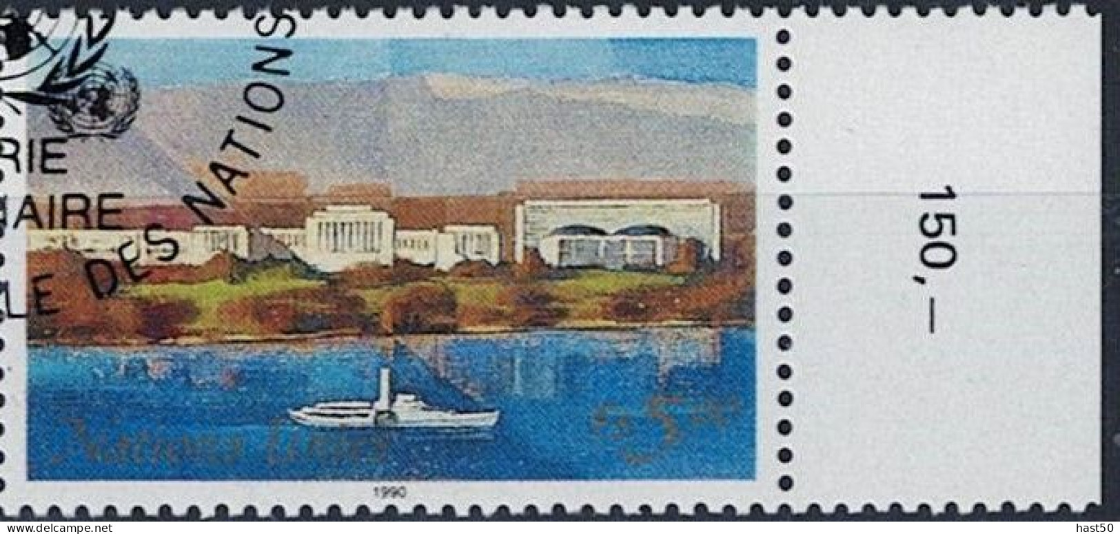 UNO Genf - Palais Des Nations, Genf; Nach Gemälde Von Breniaux (MiNr: 183) 1990 - Gest Used Obl - Gebraucht