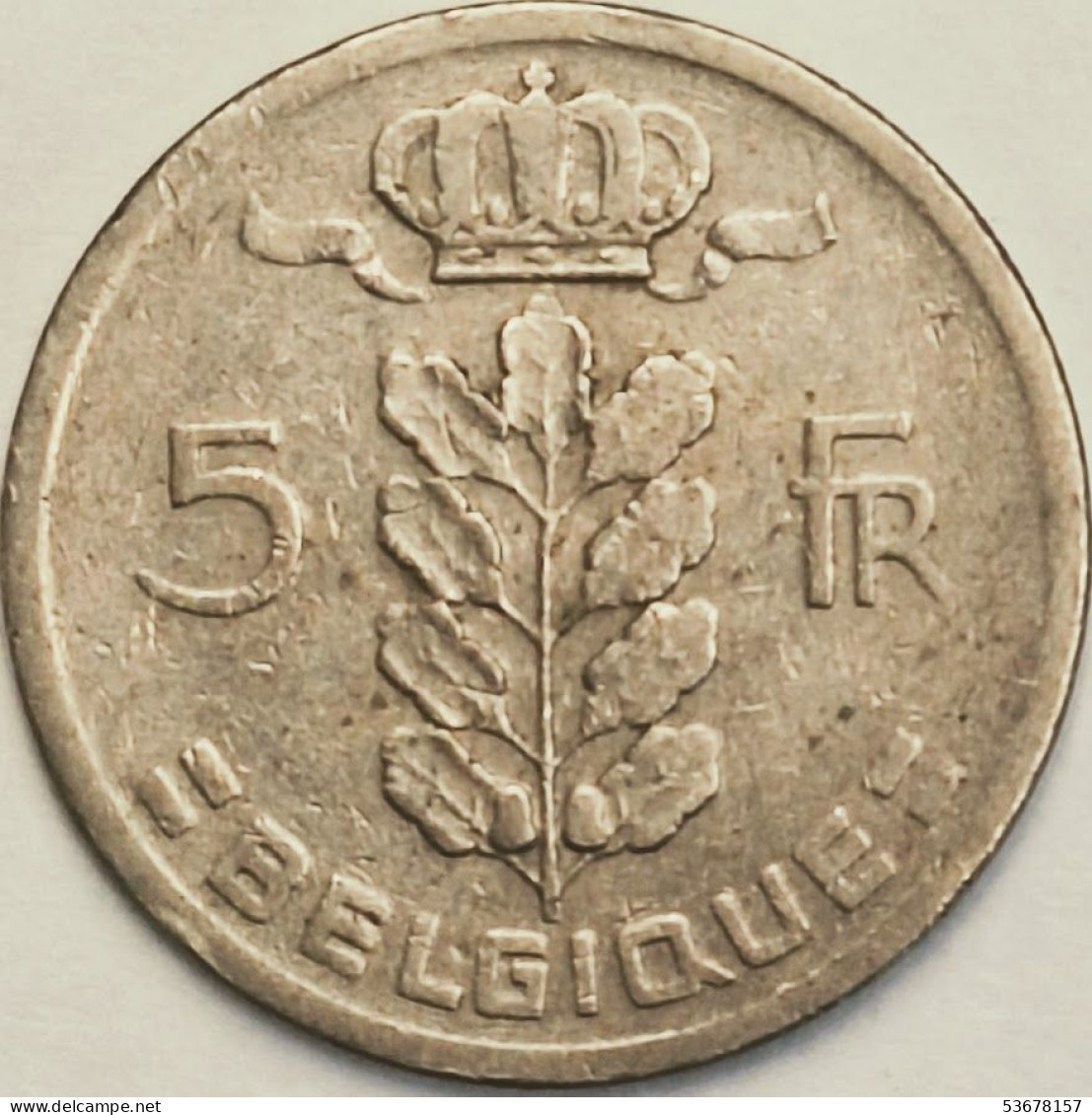 Belgium - 5 Francs 1958, KM# 134.1 (#3159) - 5 Francs