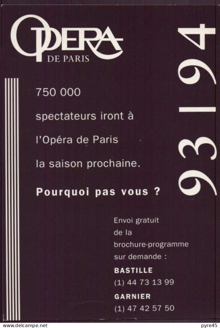 OPERA DE PARIS SAISON 93 - 94 PARIS - Opéra
