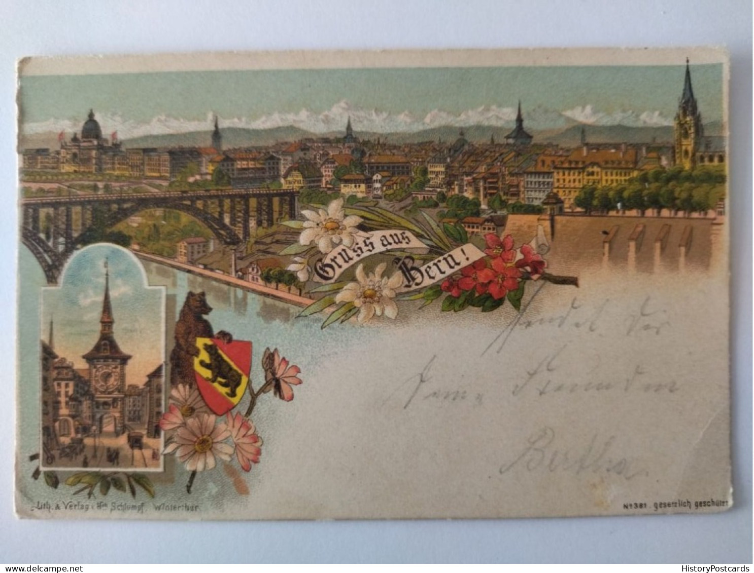 Gruss Aus Bern, Lithographie, 1900 - Bern