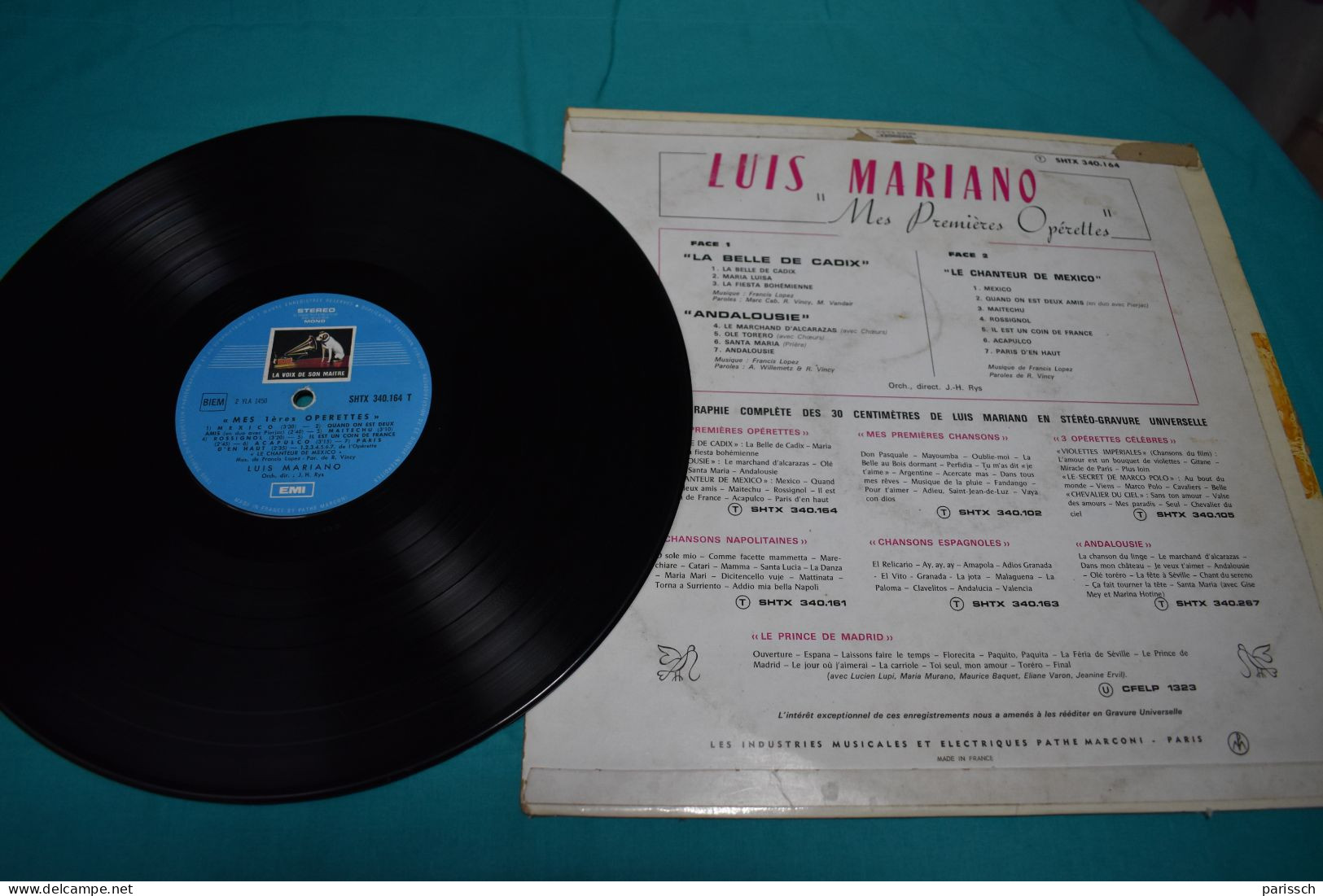 Luis MARIANO - Mes Premières Opérettes - EMI La Voix De Son Maître - Opéra & Opérette