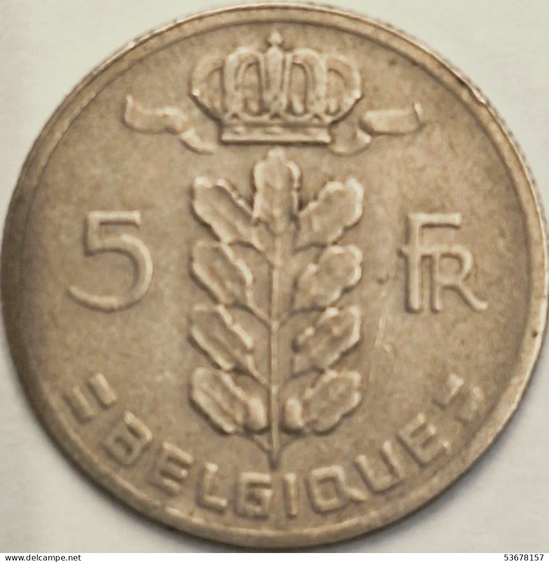 Belgium - 5 Francs 1961, KM# 134.1 (#3160) - 5 Francs