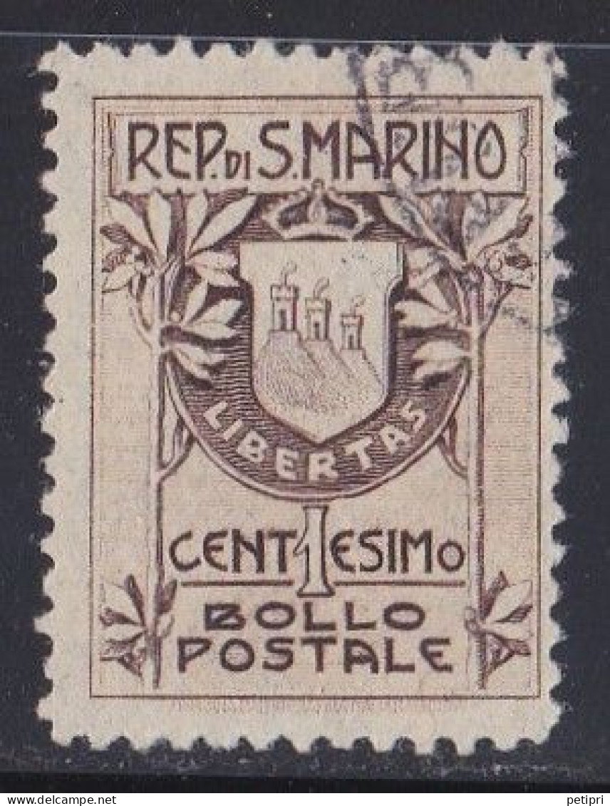 Saint Marin  1900 - 1939   Y&T  N °  47  Olitéré - Oblitérés