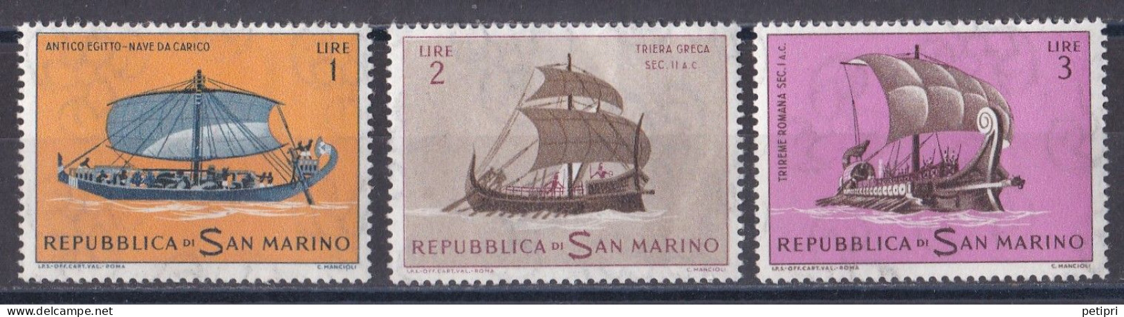 Saint Marin  1960 - 1969   Y&T  N °  573   574   575  NEUF * - Neufs