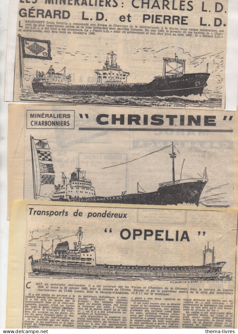 Lot De 10 Coupures De Presse Montrant Des Bateaux Dessinés   (PPP46056) - Autres & Non Classés