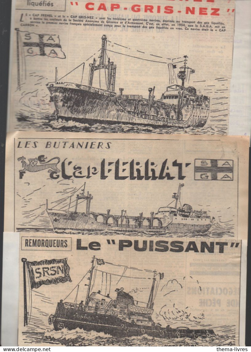 Lot De 10 Coupures De Presse Montrant Des Bateaux Dessinés   (PPP46056) - Other & Unclassified