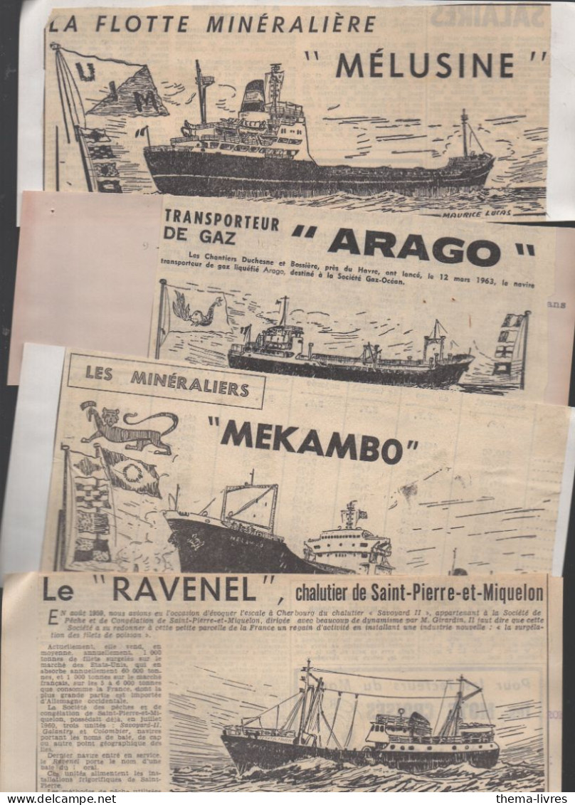 Lot De 10 Coupures De Presse Montrant Des Bateaux Dessinés   (PPP46056) - Autres & Non Classés