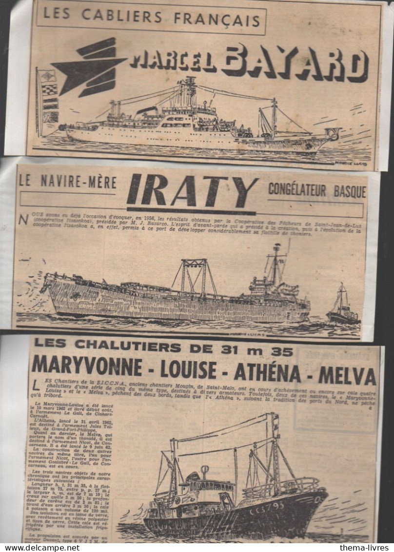 Lot De 15 Coupures De Presse Montrant Des Bateaux Dessinés   (PPP46057 - Altri & Non Classificati