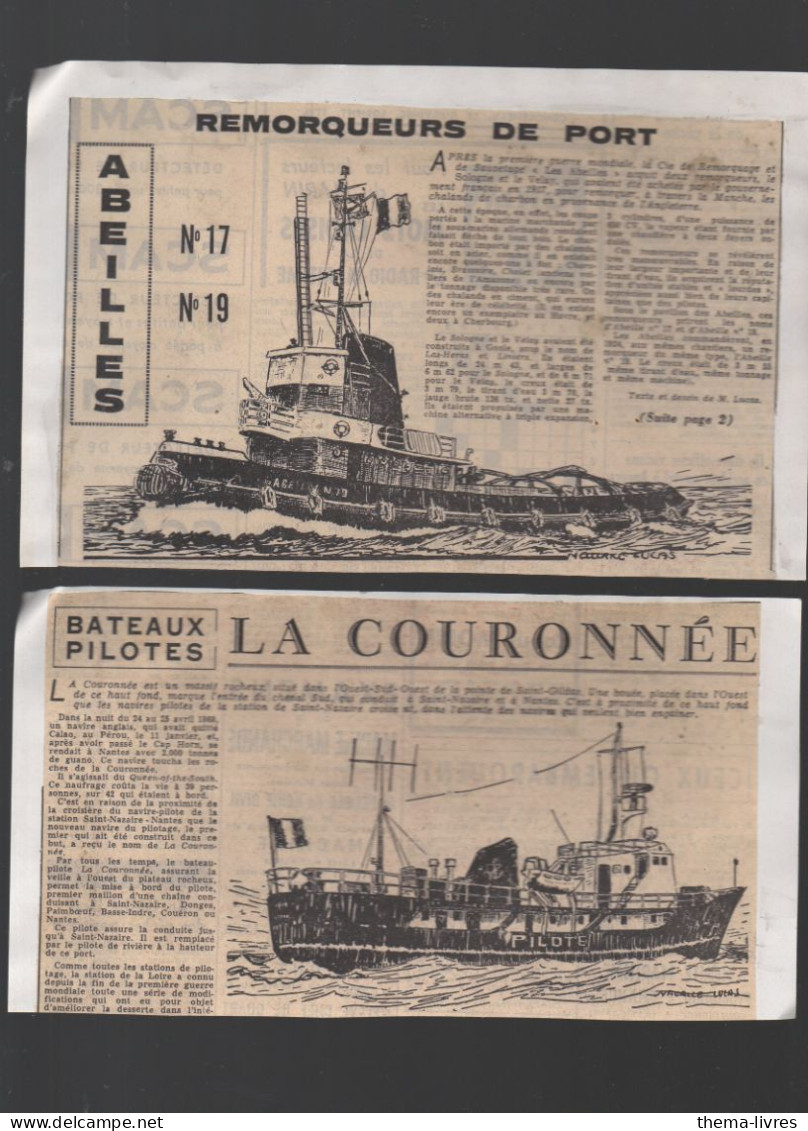 Lot De 15 Coupures De Presse Montrant Des Bateaux Dessinés   (PPP46057 - Sonstige & Ohne Zuordnung